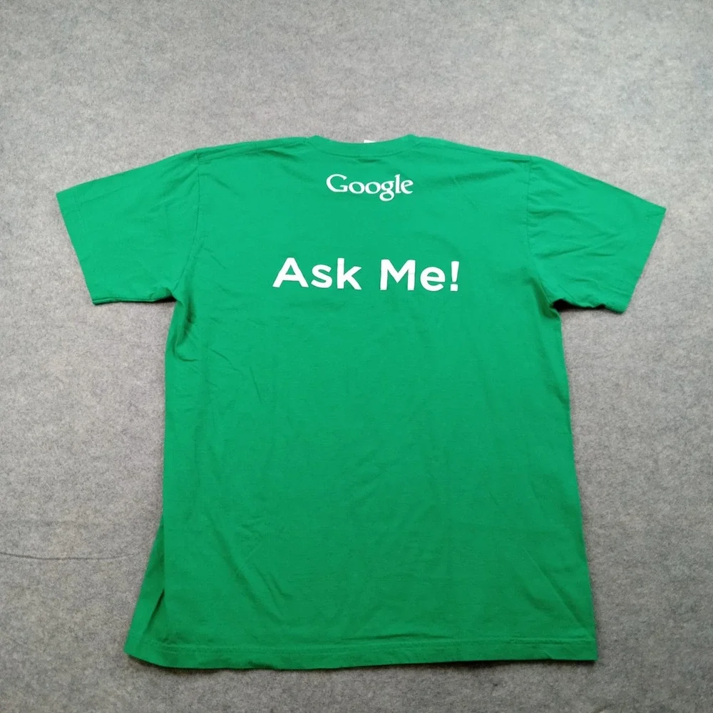 Google Shirt Mens Large Green Tech Computer Internal Systems Promo USA Vintage - Picture 4 of 8